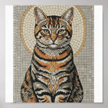 Mosaico Gato-De-Obra