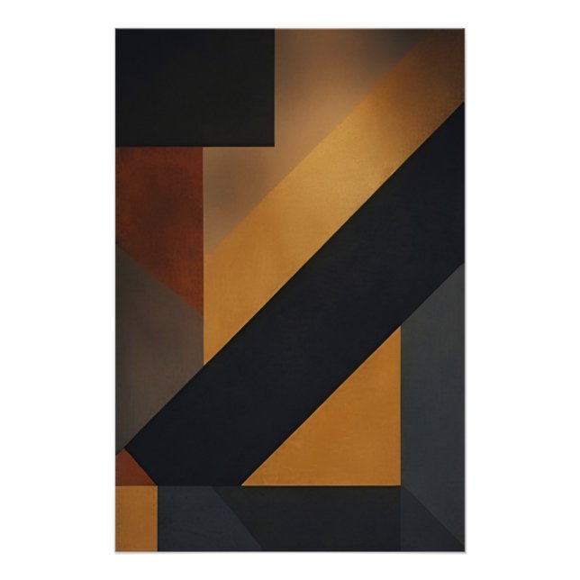 Póster Mosaico Geométrico (Frente)