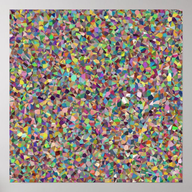 Poster Mosaico Geométrico (Frente)