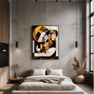 Poster Mosaico Geométrico Abstrato
