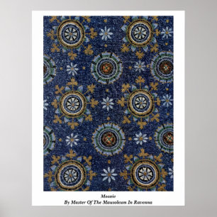 Poster Mosaico pelo mestre do mausoléu em Ravenna