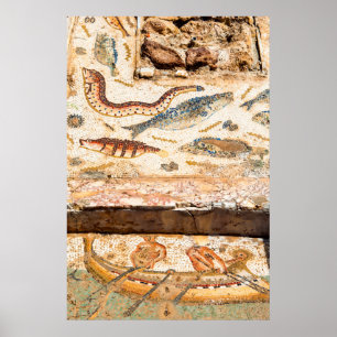 Poster mosaico romano antigo