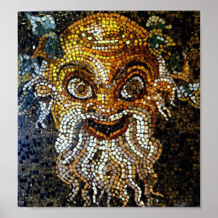 Poster Mosaicos Antigos Vintage (Pompei)
