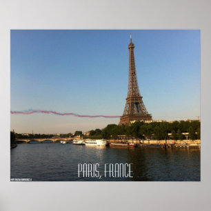 Póster Mosca de Paris, France - de Skywriters pela torre