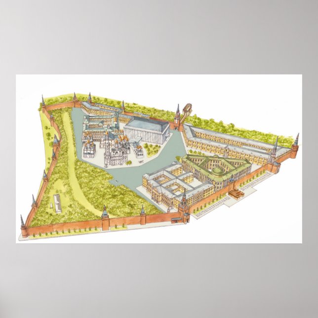 Póster Moscou Kremlin (Frente)