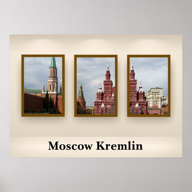 Póster Moscou Kremlin (Frente)