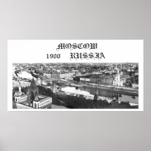 Póster Moscovo, Rússia, 1900