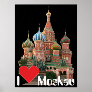 Poster Moscovo Rússia Russia