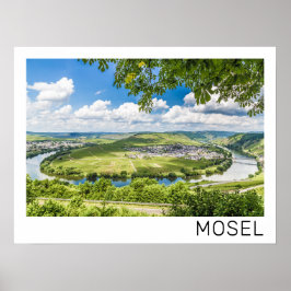 Poster Moselle Loop Trittenheim Panorama Alemanha Souveni
