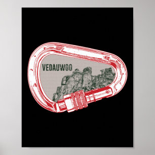Poster Mosquetão para Escalada em Rocha Vedauwoo 