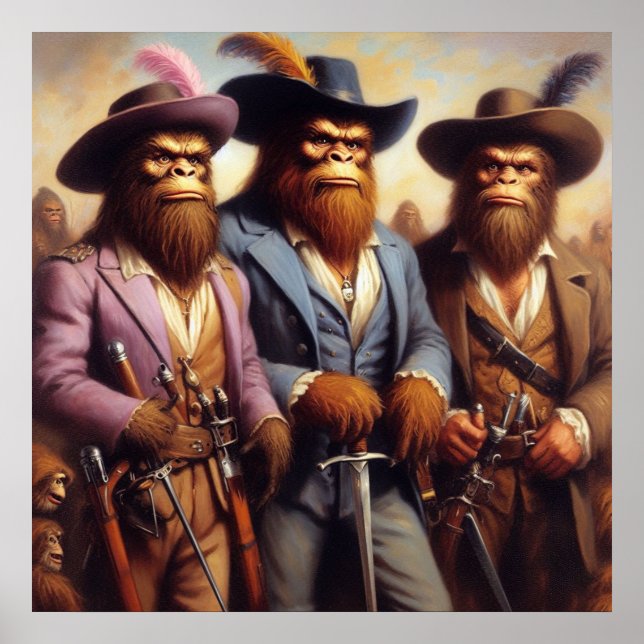Poster Mosqueteiros Bigfoot 3 (Frente)
