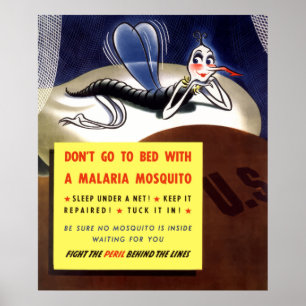 Póster Mosquito de malária
