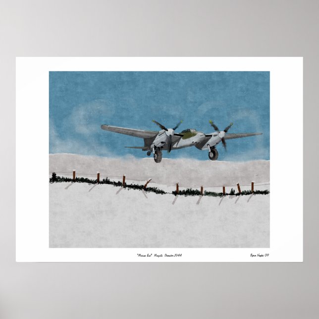 Póster Mosquito "Missions End", dezembro de 1944 (Frente)