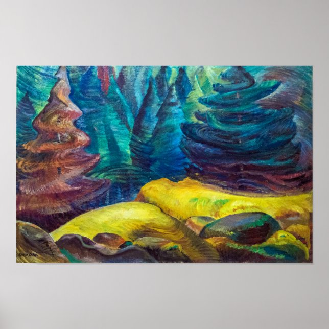 Poster Moss Amarelo | Emily Carr | (Frente)