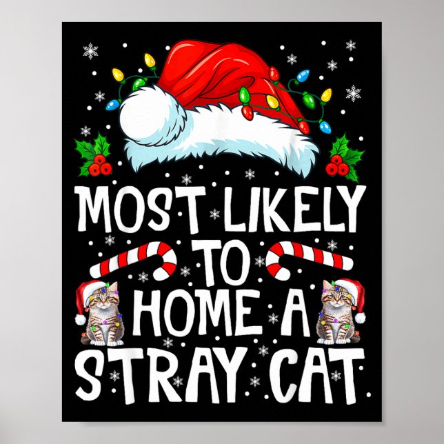 Poster Most Likely To Bring Home A Stray Cat Matching Chr (Frente)