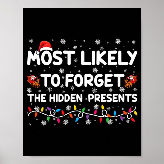 Poster Most Likely To Forget The Hidden Xmas  (Frente)