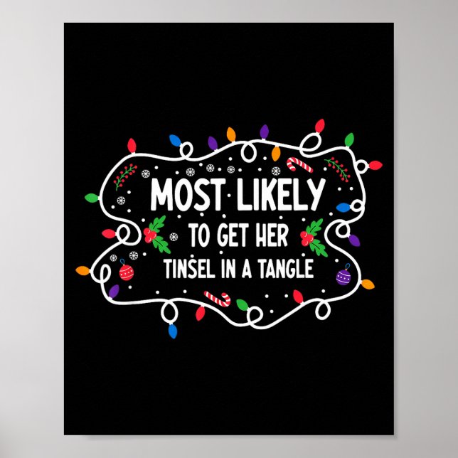 Poster Most Likely To Get Her Tinsel In A Tangle  (Frente)