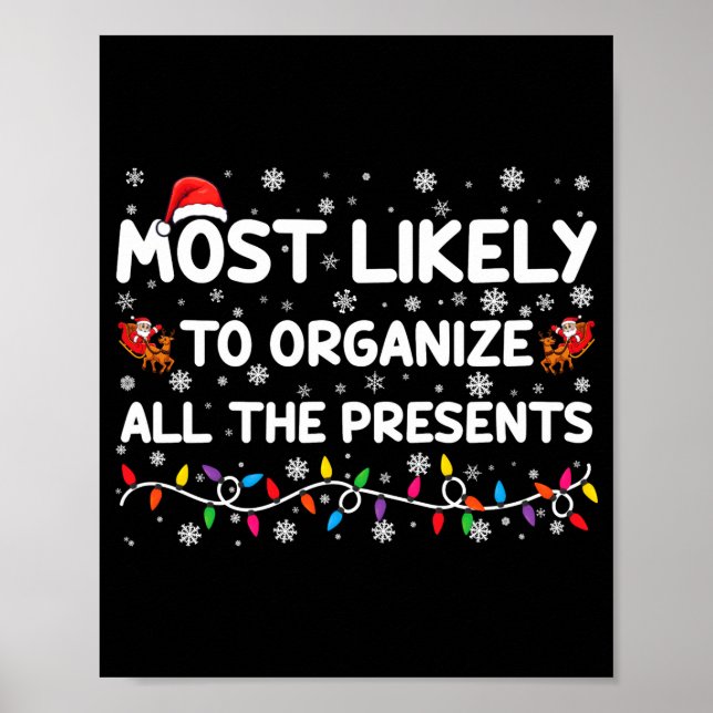 Poster Most Likely To Organize All The Xmas Baby  (Frente)