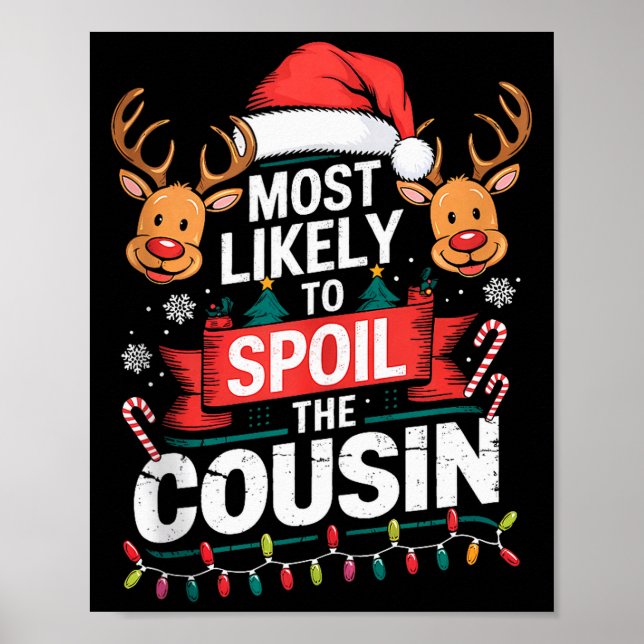 Poster Most Likely To Sil The Cousin Christmas Party Fami (Frente)