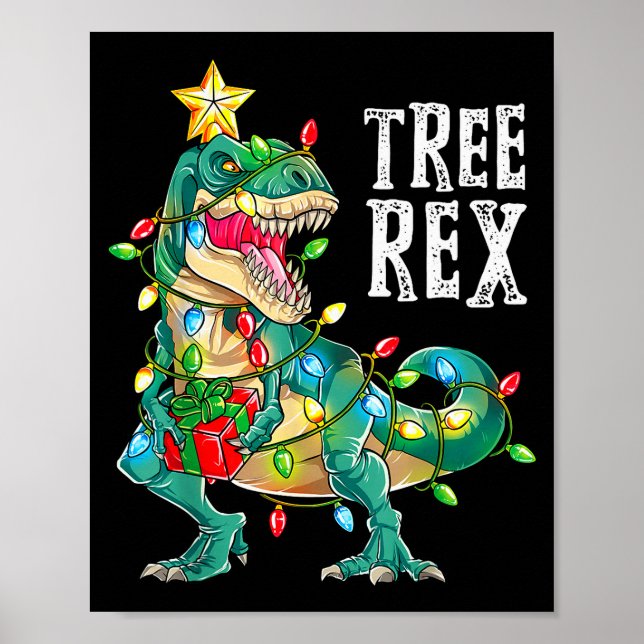 Poster Most Wonderful Christmas Co Dinosaur Christmas Tre (Frente)