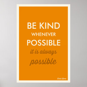 POSTER MOSTARD   VINTAGEM SER GENTIL QUANDO POSSÍVEL POST