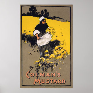Póster Mostarda de Colman, 1900