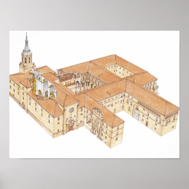 Póster Mosteiro de San Millan de la Cogolla. La Rioja (Frente)