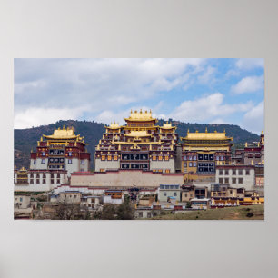 Poster Mosteiro Tibetano Songzanlin - Yunnan, China