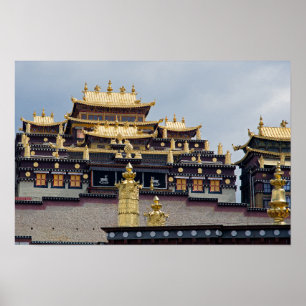 Poster Mosteiro Tibetano Songzanlin - Yunnan, China