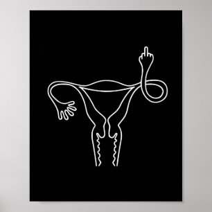 Poster Mostra Camisa Feminista do Dedo Médio