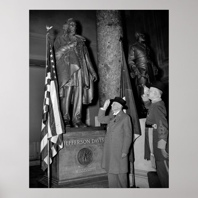 Poster Mostrando amor a Jefferson Davis, 1930 (Frente)