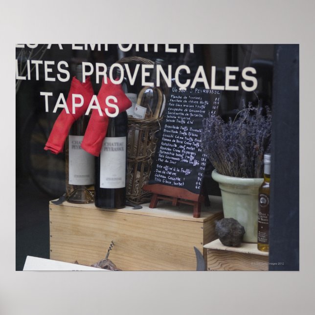 Póster Mostrar janela e vinho (Frente)