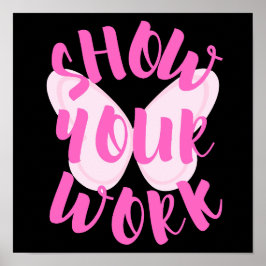 Poster Mostrar-lhe borboleta de trabalho