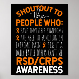 Poster Mostre À Consciência Do Pessoas CRPS