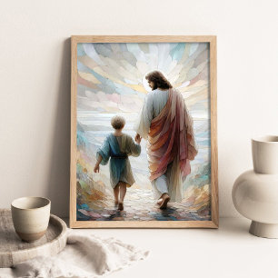 Poster Mostre-me o Caminho, Arte Cristã Moderna, Jesus e