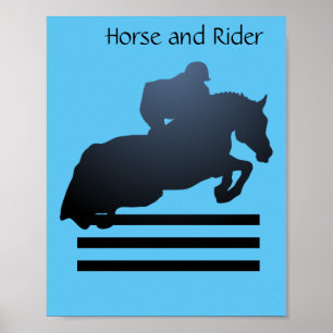 Poster Mostre o jumper limpando um obstáculo.