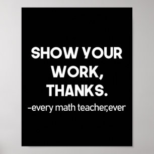 Poster Mostre seus Obrigados de trabalho a cada professor