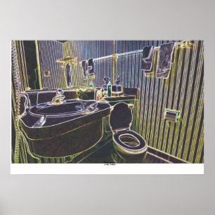 Poster Motel Bathroom