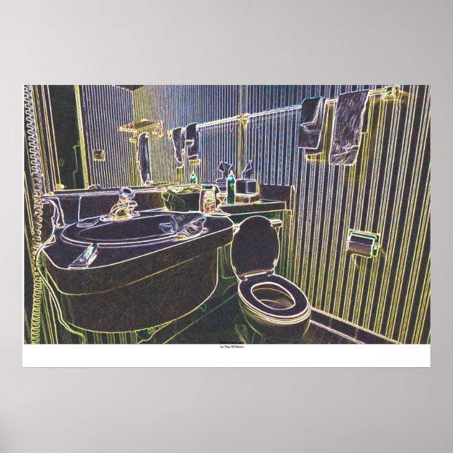 Poster Motel Bathroom (Frente)