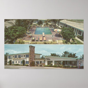 Poster Motel Montgomery 1963 ~ Miami Beach, FL