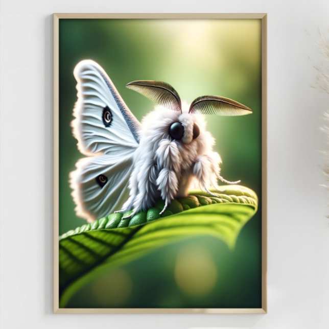 Poster Moth Poodle Fantasy Surreal Mutated Moth (Criador carregado)