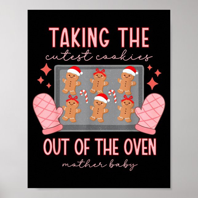 Poster Mother Baby Nurse Christmas Mbu Stpartum Nurse Xma (Frente)