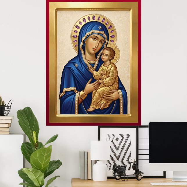 Poster Mother of God (Escritório em casa)