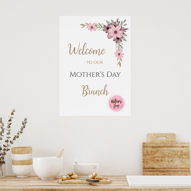 Poster Mother´s Day Brunch Welcome Sing (Cozinha)