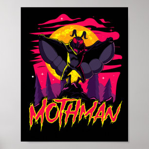 Poster Mothman Movie Divertido Criptid Halloween Mmestrad