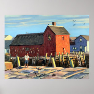 Poster Motif Cênico #1 Shack de Pesca Rockport