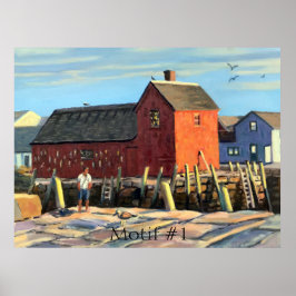Poster Motif Cênico #1 Shack de Pesca Rockport
