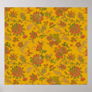 Poster motif de arte mural e borda o dedo digital têxtil