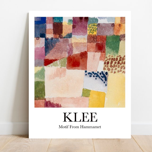 Poster Motif de Hammamet por Paul Klee (Klee's vibrant Tunisia. Own a Matisse-inspired masterpiece.)