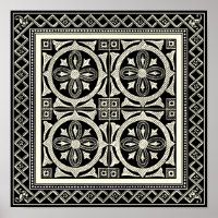 Motif de Mandala Preto e Branco pelo Vision Studio